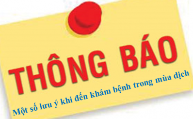 Thông báo một số lưu ý khi đến khám bệnh trong mùa dịch